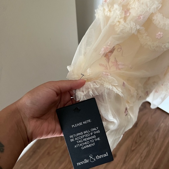 Needle and thread Lace hue dress US 12 boom floral gown - Picture 12 of 16